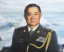 A9、广州军区副司令员龚谷城将军（油画作品）作者：肖元旺